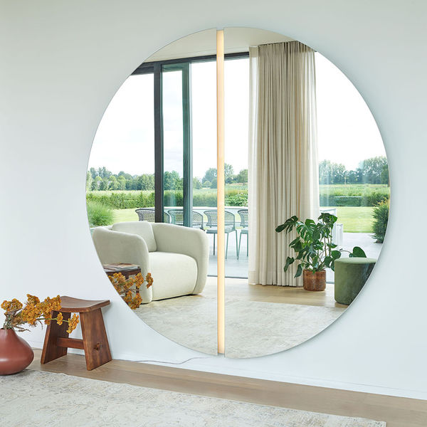 Grand miroir rond lumineux 2m