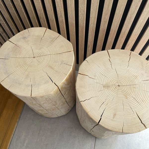 Claustra Intérieur Bois MS FACTORY Bloc De Chêne Massif - Cube En Bois - Rondin, Bout De Canapé, Colonne De Décoration, Support, Table Basse, Piédestal Pour Fleurs, Table De Chevet - 20 Claustra Intérieur Bois MS FACTORY Bloc De Chêne Massif - Cube En Bois - Rondin, Bout De Canapé, Colonne De Décoration, Support, Table Basse, Piédestal Pour Fleurs, Table De Chevet - 20