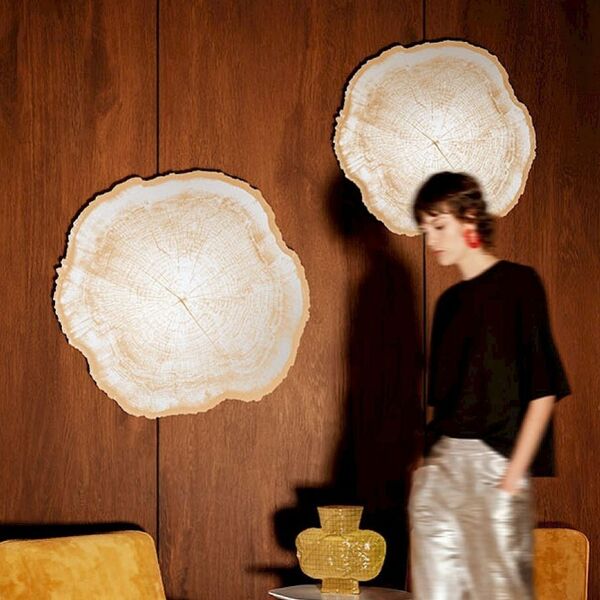 Miroir rond doré 80 cm