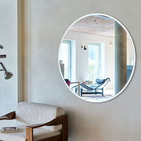 miroir rond biseauté