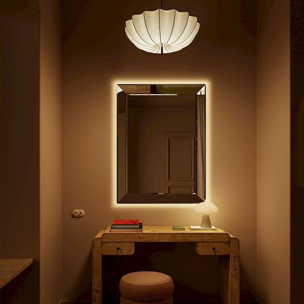 Miroir rectangle lumineux