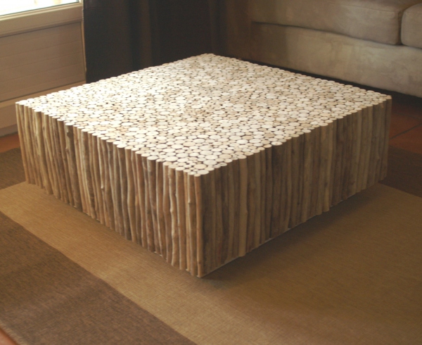 Table Basse Carree Bois Flotte Table Basse Design