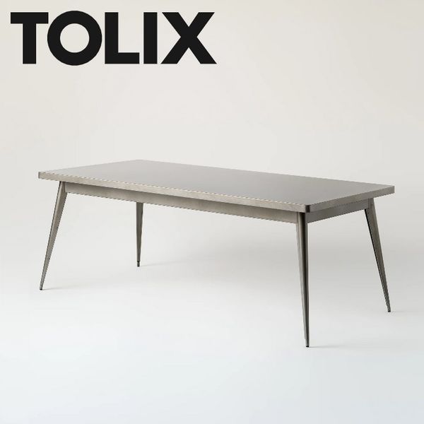 Table A Manger Industrielle Metal Brut Verni Table Industrielle