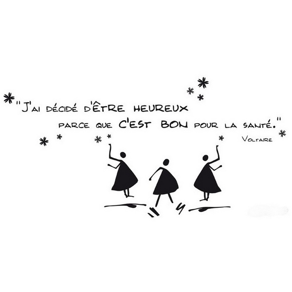 Sticker Mural Citation Bonheur Sticker Citation Sticker Mural Citation Bonheur Sticker Citation