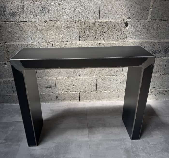 console en métal industriel