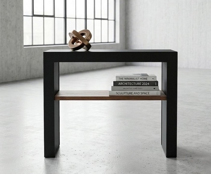 console entrée avec étagère