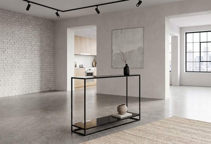 console entrée étagère basse