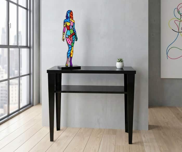 console métal avec étagère console métal avec étagère