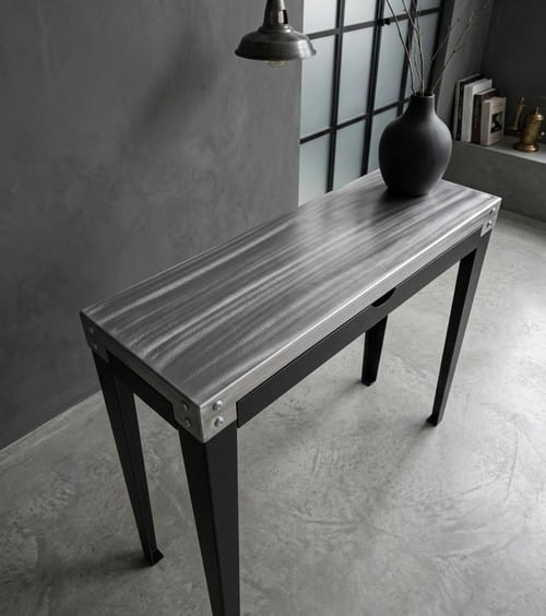 console tiroir métal