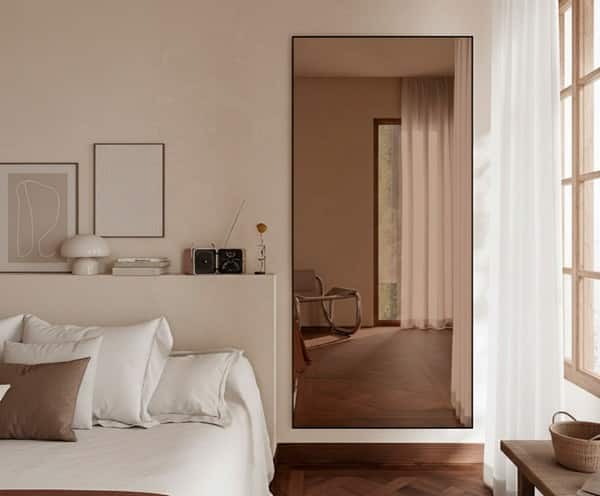 grand miroir design rectangle