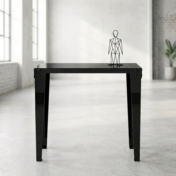 meuble console métal noir