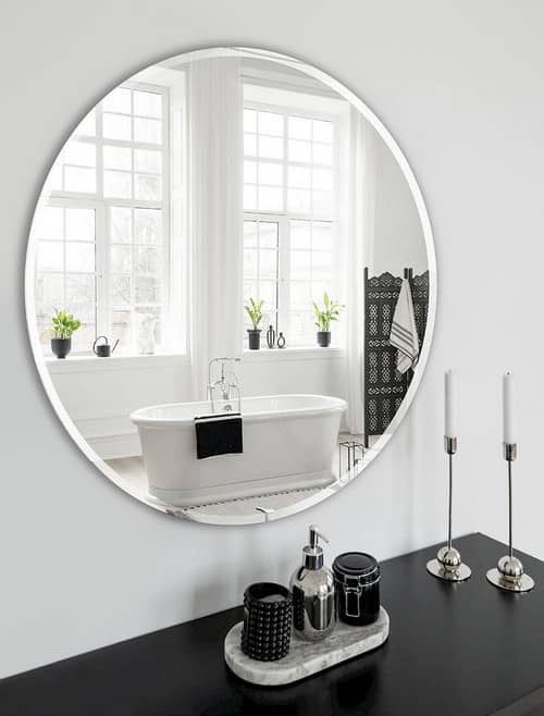 miroir salle de bain biseauté 90 cm