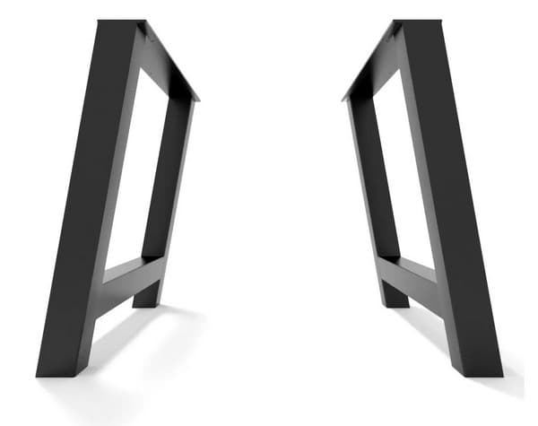 pied de table métal noir