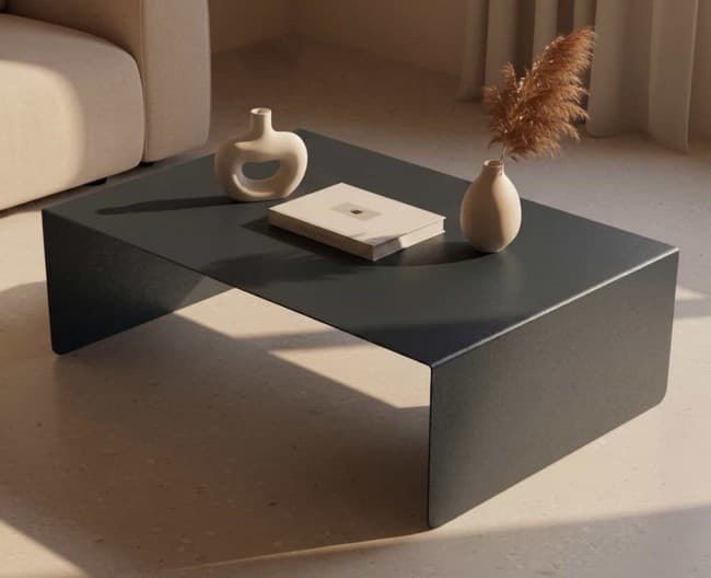 table basse de salon en acier noir table basse de salon en acier noir