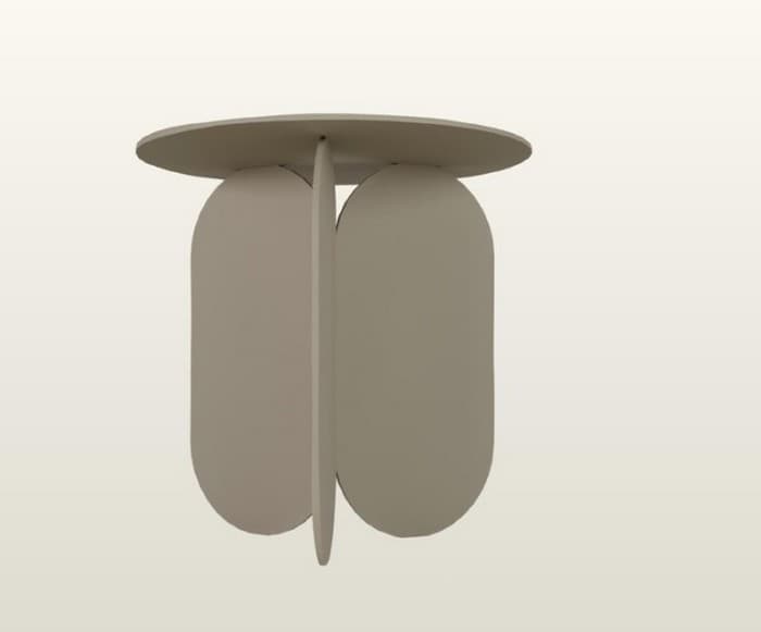table basse ronde design organique