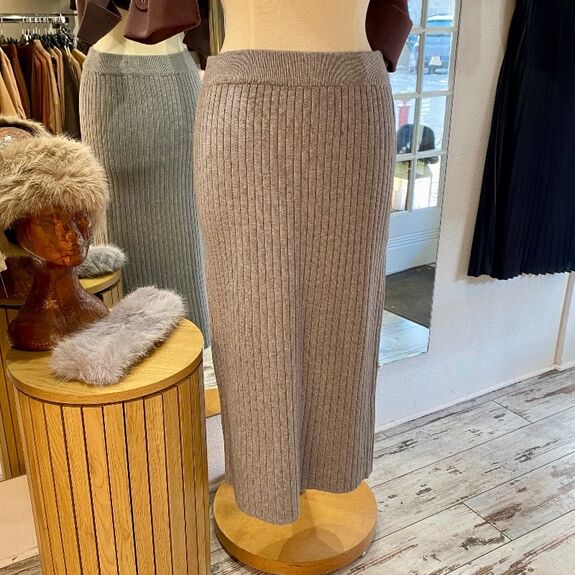 Jupe Longue Maille Épaisse Hiver - Confort Absolu - Taille Élastique jusqu'au 44