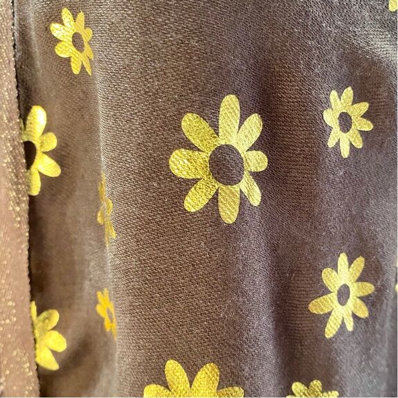 Grande écharpe carrée - Feuillage doré & nuances d'automne