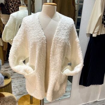 Gilet Bouclette Mi-Long - Grand Coeur