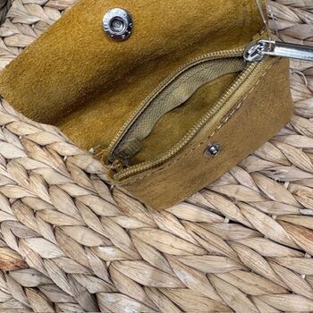 Petit porte-monnaie irisé uni