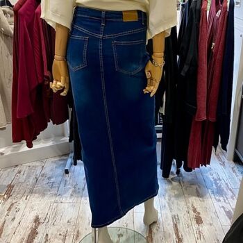 Jupe longue en jean
