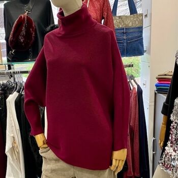 Pull oversize à col roulé