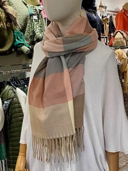 Écharpe multi-carreaux