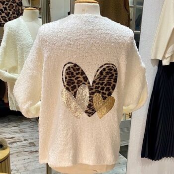 Gilet Bouclette Mi-Long - Grand Coeur