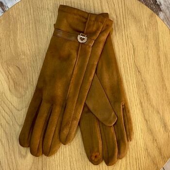 Gants en Suédine Tactiles