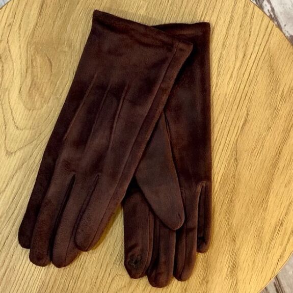 Gants Suédine Chocolat