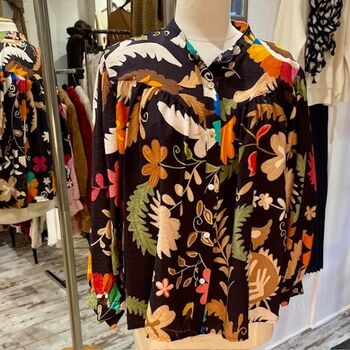 Chemisier fluide multicolor