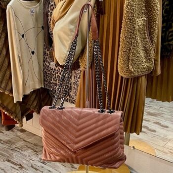 Sac à Main Cuir Rose