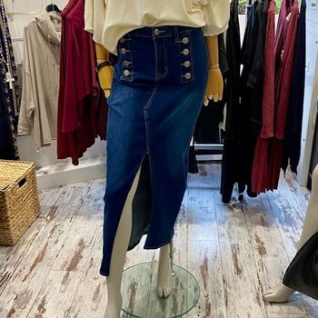 Jupe longue en jean