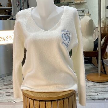 Pull col V ultra-doux