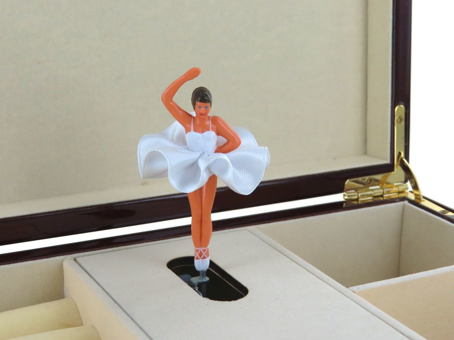 Carillon Meccanico Portagioie In Legno Con Ballerina - Melodia Bolero, Design Elegante, Ruota E Suona