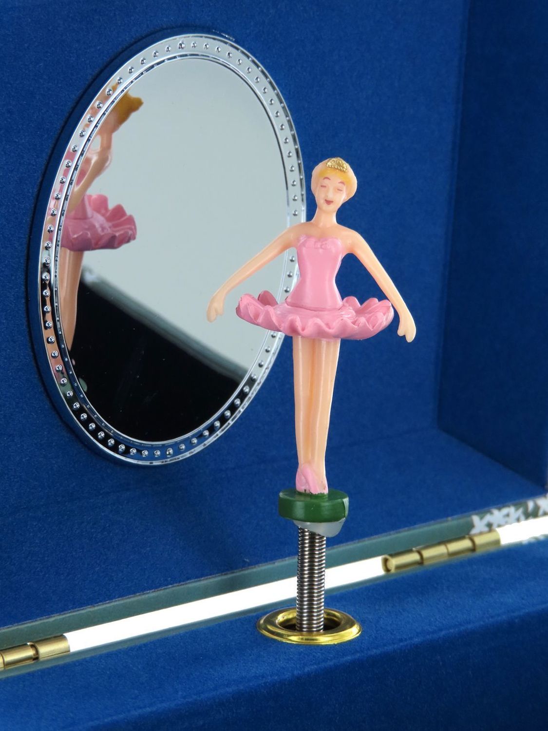 Carillon Portagioie A Forma Di Cuore Con Ballerina Rotante - Musicale Per Bambine - Regalo Compleanno (Rosa) - Foto 2