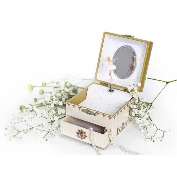 Trousselier musical jewellery box with dancing ballerina and 18