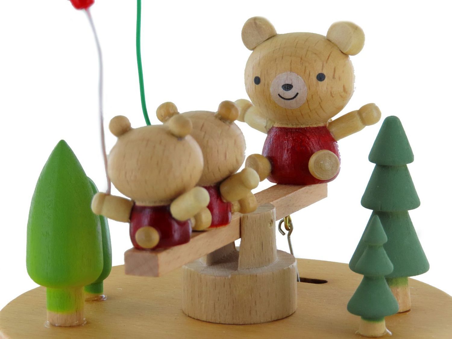 Carillon Legno Manuale - Design Orso E Coniglio, Musica A Manovella, Regalo - Foto 9