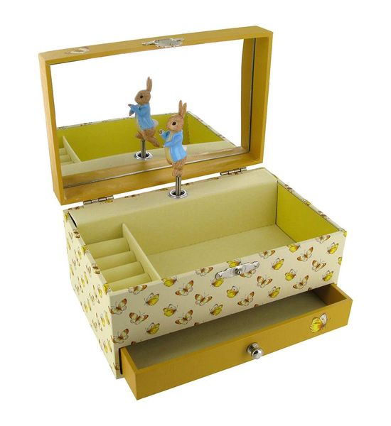Trousselier Laping Spinning Musical Box Wooden Music Toy Gift Baby Kids Children