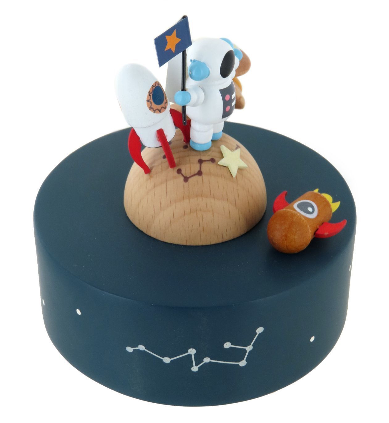 Portacandele a Vento Mobile per Bambini, in Legno Con Carillon