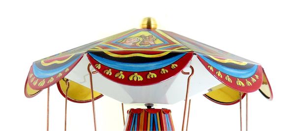 ANCIEN JOUET DE BAZAR MECANIQUE PLASTIQUE - CARROUSSEL MANEG ANCIEN JOUET DE BAZAR MECANIQUE PLASTIQUE - CARROUSSEL MANEG