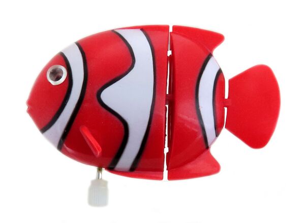 Small automaton or mechanical toy made of resin - Clown fish - Item # for this automaton or mechanical toy : POISSON-CLOWN.