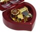 Music box with 18-note wind up musical mechanism - Item# of this music box: BOITE-COEUR-7.