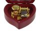 Music box with 18-note wind up musical mechanism - Item# of this music box: BOITE-COEUR-7.