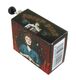 Caja de música de manivela de cartón ilustrado "Belle Lurette" - Referencia de esta caja de música de manivela: M0131.