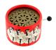 Spieluhr / Spieldose / Musikbox mit runder Pappschachtel und 18-Ton-Spielwerk - Referenznummer dieser Spieluhr / Spieldose / Musikbox mit Handkurbel: BELLE-LURETTE-03.