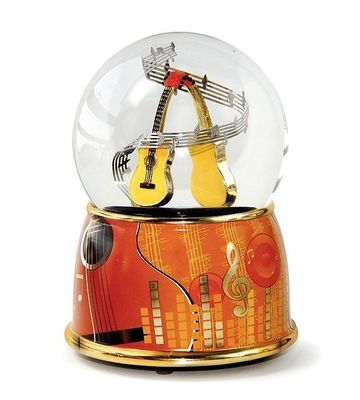 Bola de nieve musical animada con mecanismo musical tradicional de 18 notas - Referencia de esta bola de nieve musical: 11003.