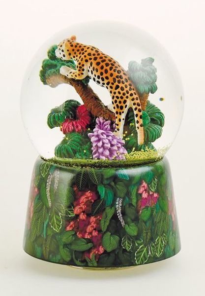 Boule à neige musicale animée avec mécanisme musical traditionnel à ressort de 18 notes - Référence de cette boule à neige musicale: 80101.