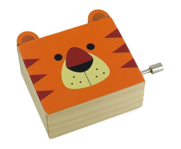 Anime Wooden Music Box - Hand Cranked, Carved Ninja Design, 11x5x3.8cm, Fun Collectible Gift
