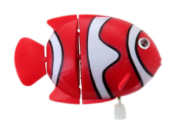 Small automaton or mechanical toy made of resin - Clown fish - Item # for this automaton or mechanical toy : POISSON-CLOWN.