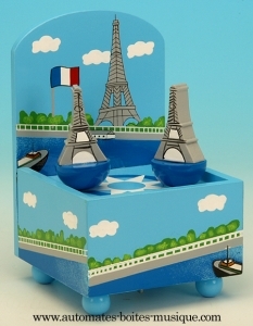 Touristische Spieluhr für Kinder : Spieluhr mit Eifelturm.